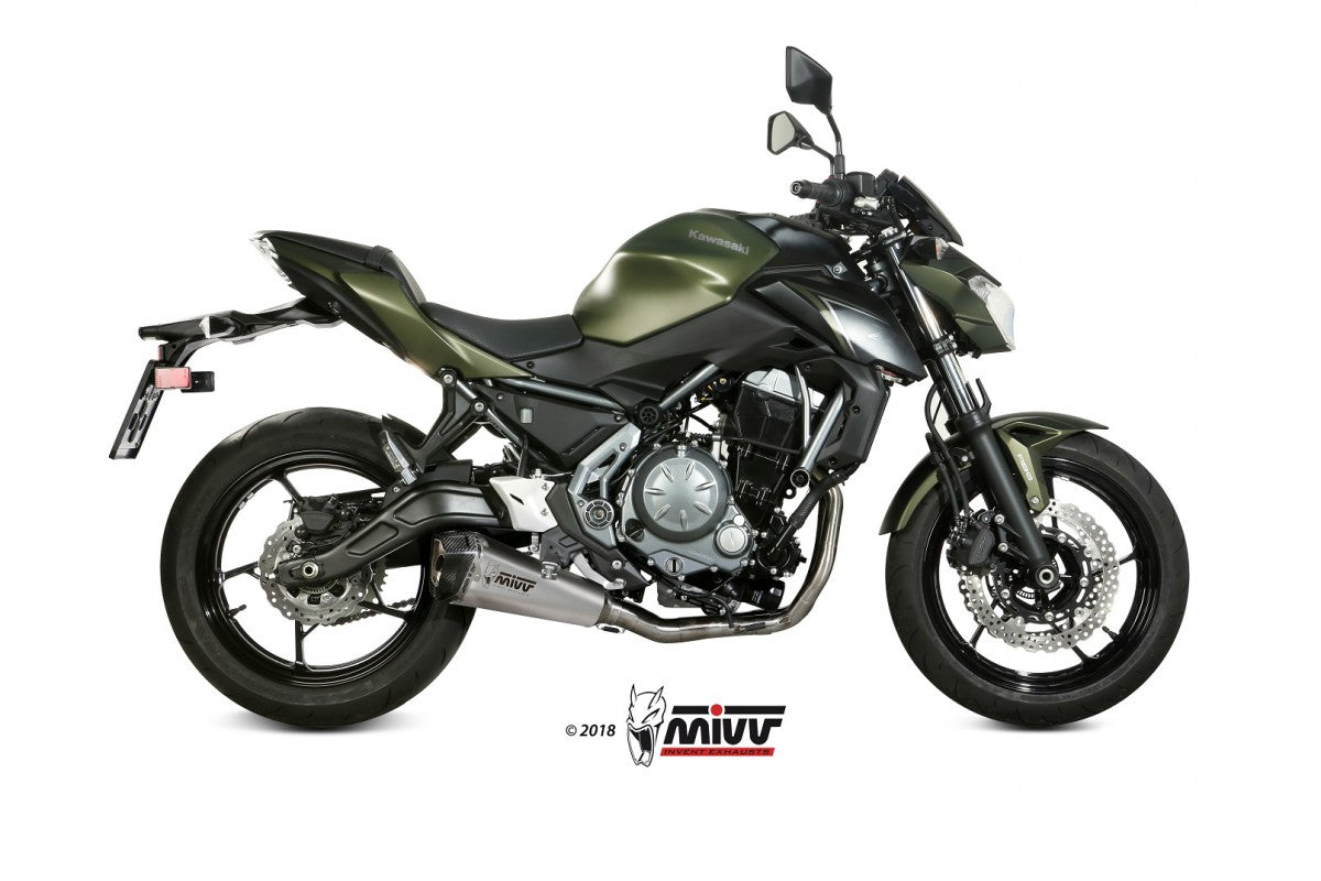 MIVV Kawasaki z/ninja 650 (17-23) kompl 2x1 delta race inox