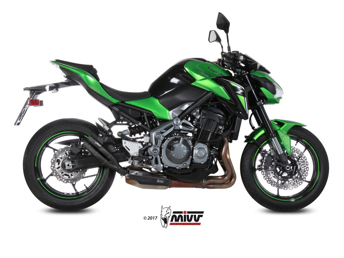 MIVV Kawasaki Z 900 (17-19) double GUN steel black