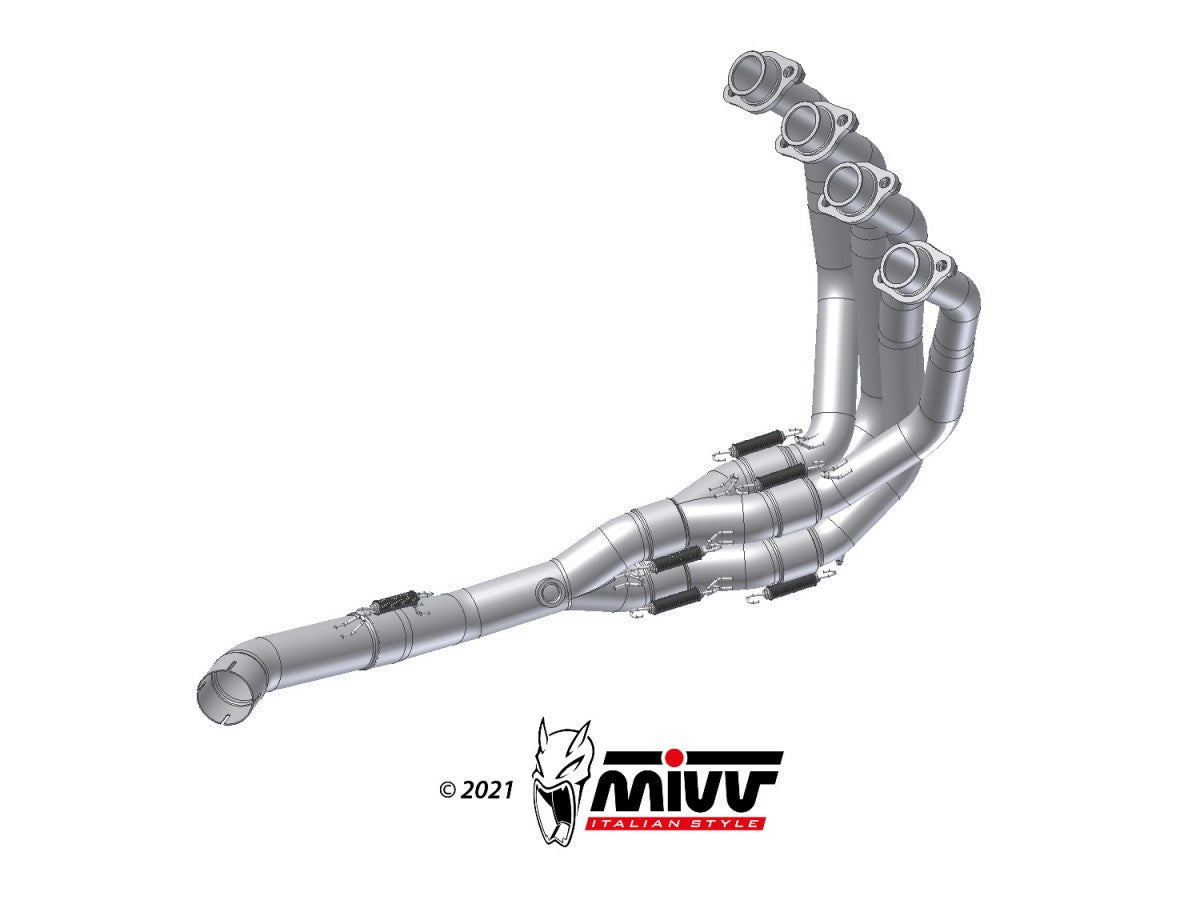 MIVV Kawasaki Z 900 20-24 Link-pipe No Kat