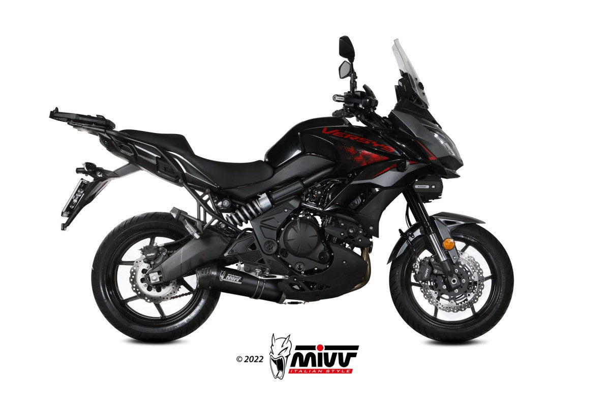 MIVV Kawasaki versys 650 22-23 Kompl 2x1 oval steel black