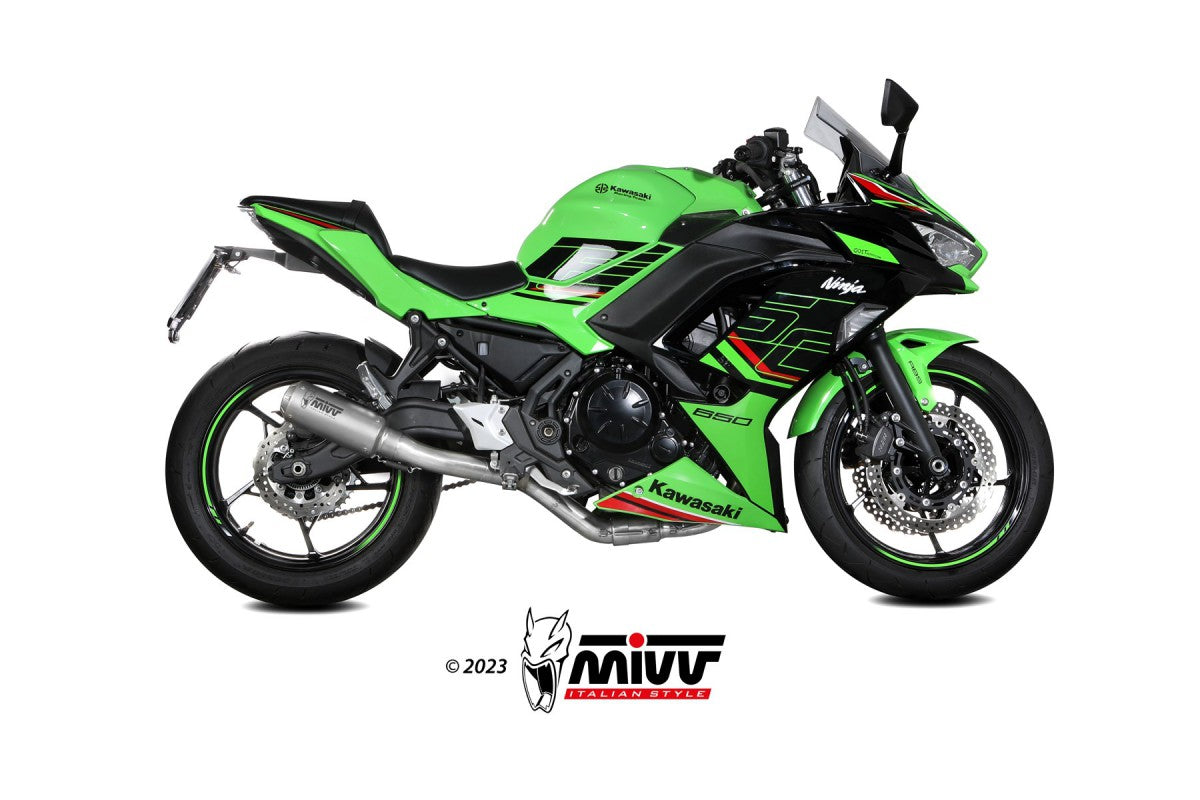 MIVV Kawasaki z/ninja 650 24- kompl 2x1 MK3 inox