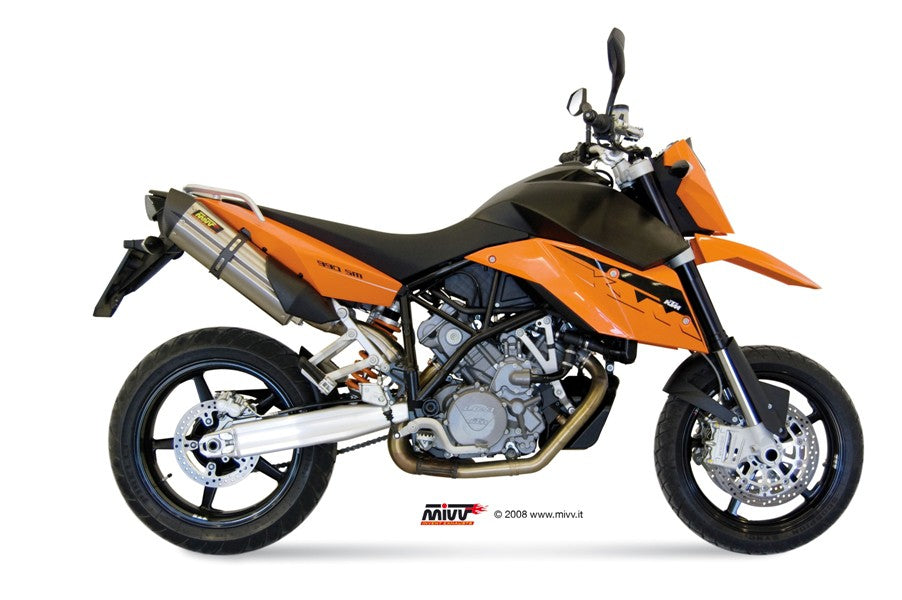 MIVV KTM LC8 950/990 supermoto R suono inox (C)