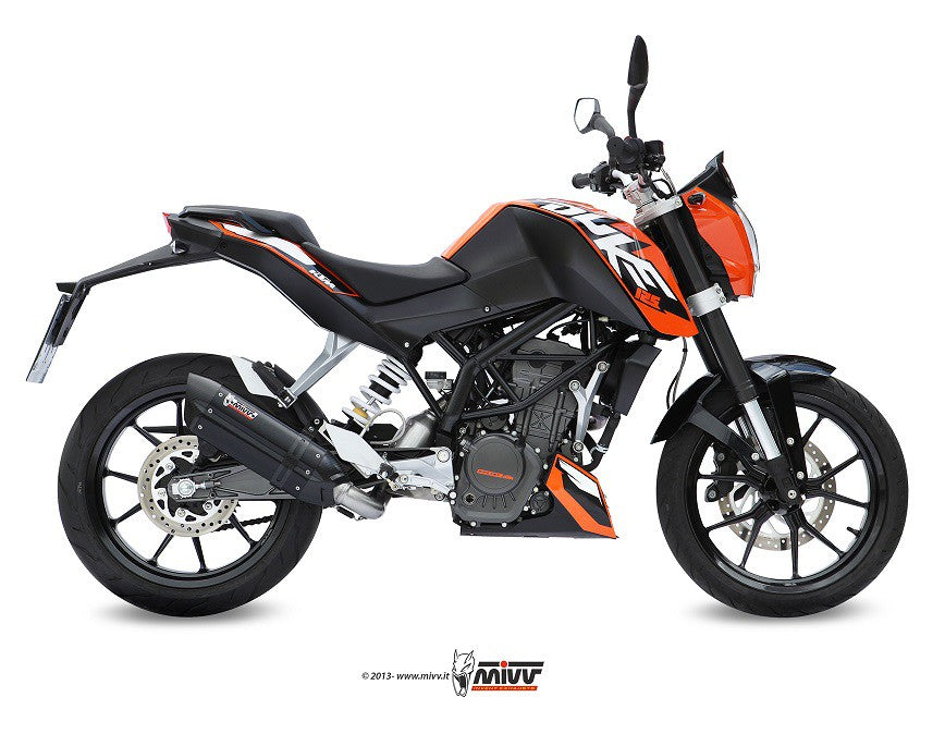 MIVV KTM 125/200 duke 11-16 Kompl 1/1 suono steel black