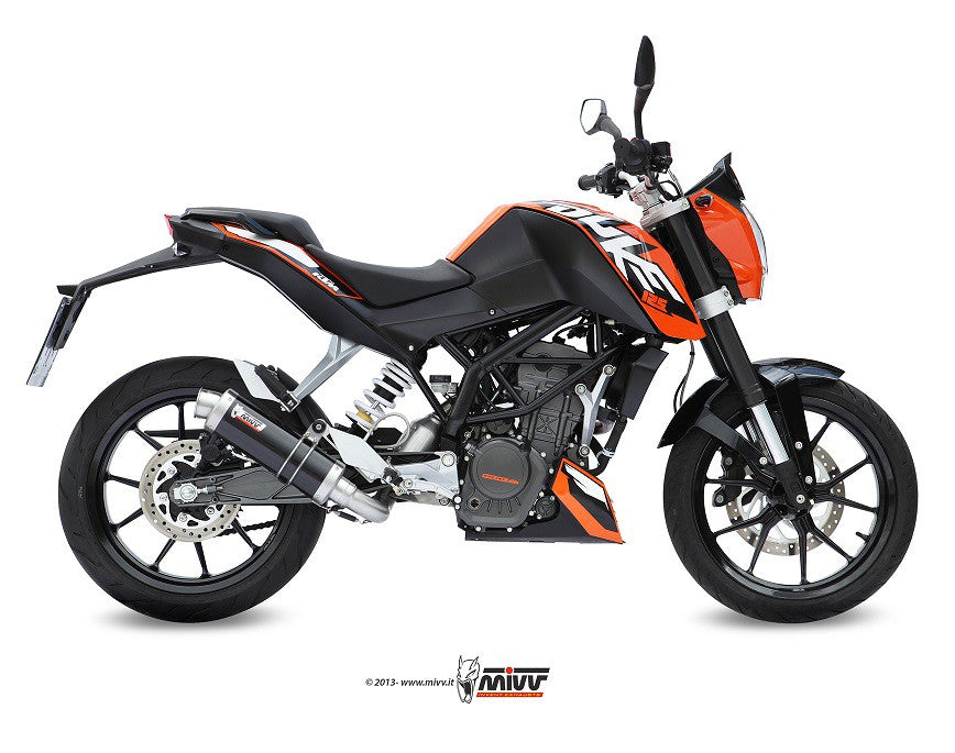 MIVV KTM 125/200 duke 11-16 Kompl 1/1 GP steel black