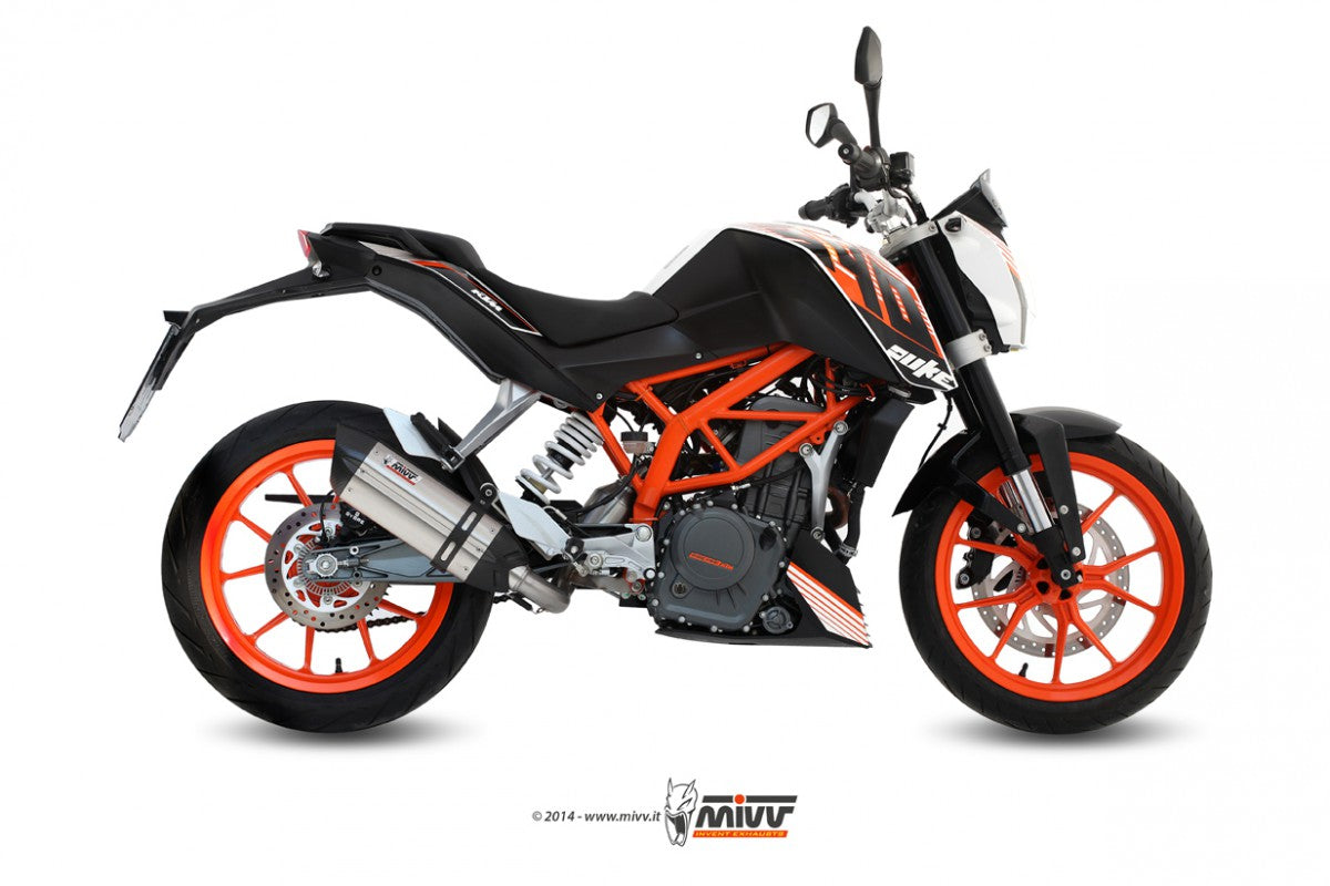 MIVV KTM 390 duke 13- Kompl 1/1 suono inox (C)