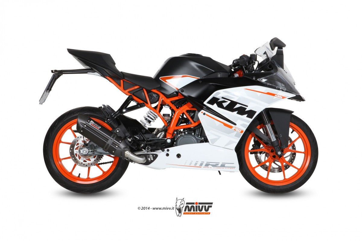 MIVV KTM RC 390 14- Kompl 1/1 suono steel black