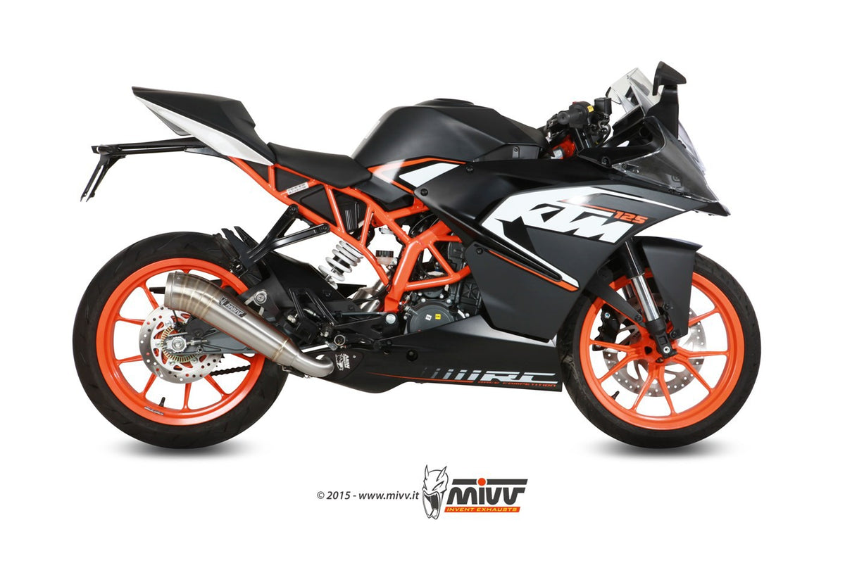 Eksosanlegg Mivv KTM RC125 (14-) Kompl 1x1 ghibli Inox