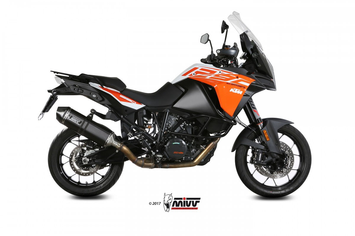 MIVV KTM 1050 Adventure 15-/1090/1190/1290 Adventure 17- Slip-On Speed Edge Bla