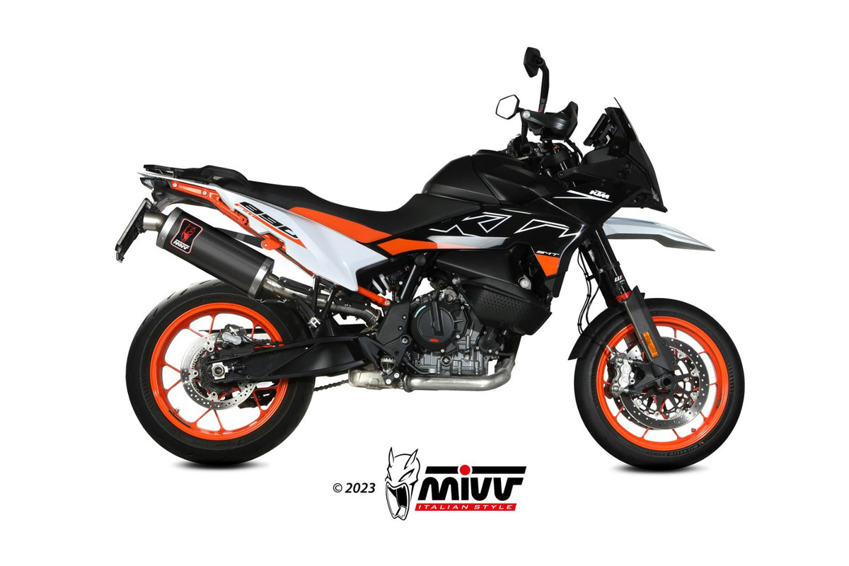MIVV KTM 790/890 Adventure /R 19-/ 890 SMT 23- Slip-On dakar steel black