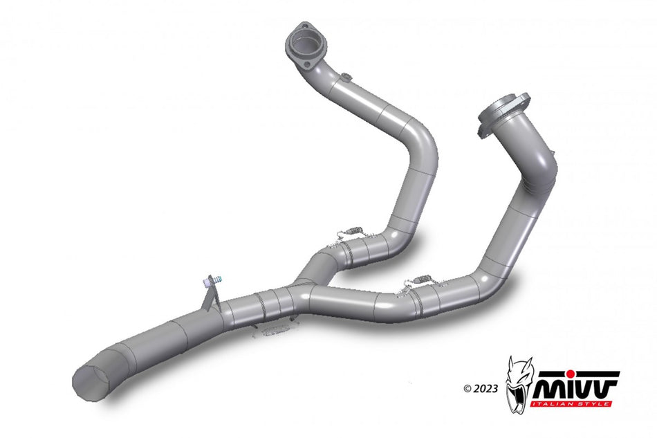 No-Kat Pipe Mivv moto guzzi V100 Mandello 22-