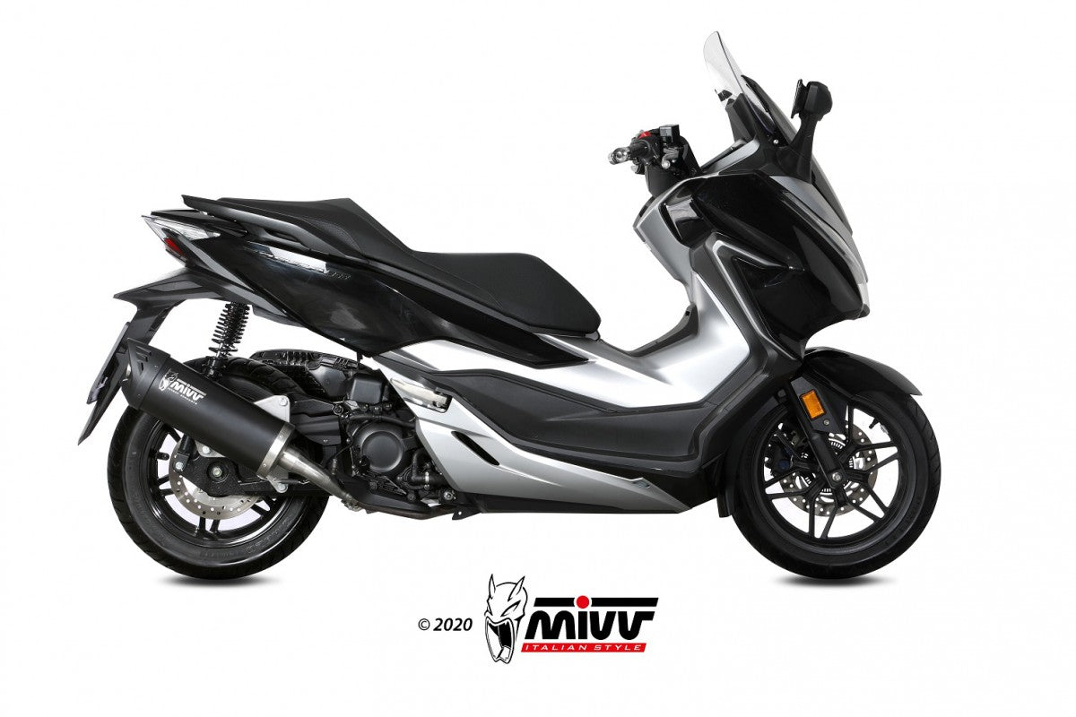 MIVV Honda forza 300 18- slip-on mover steel black