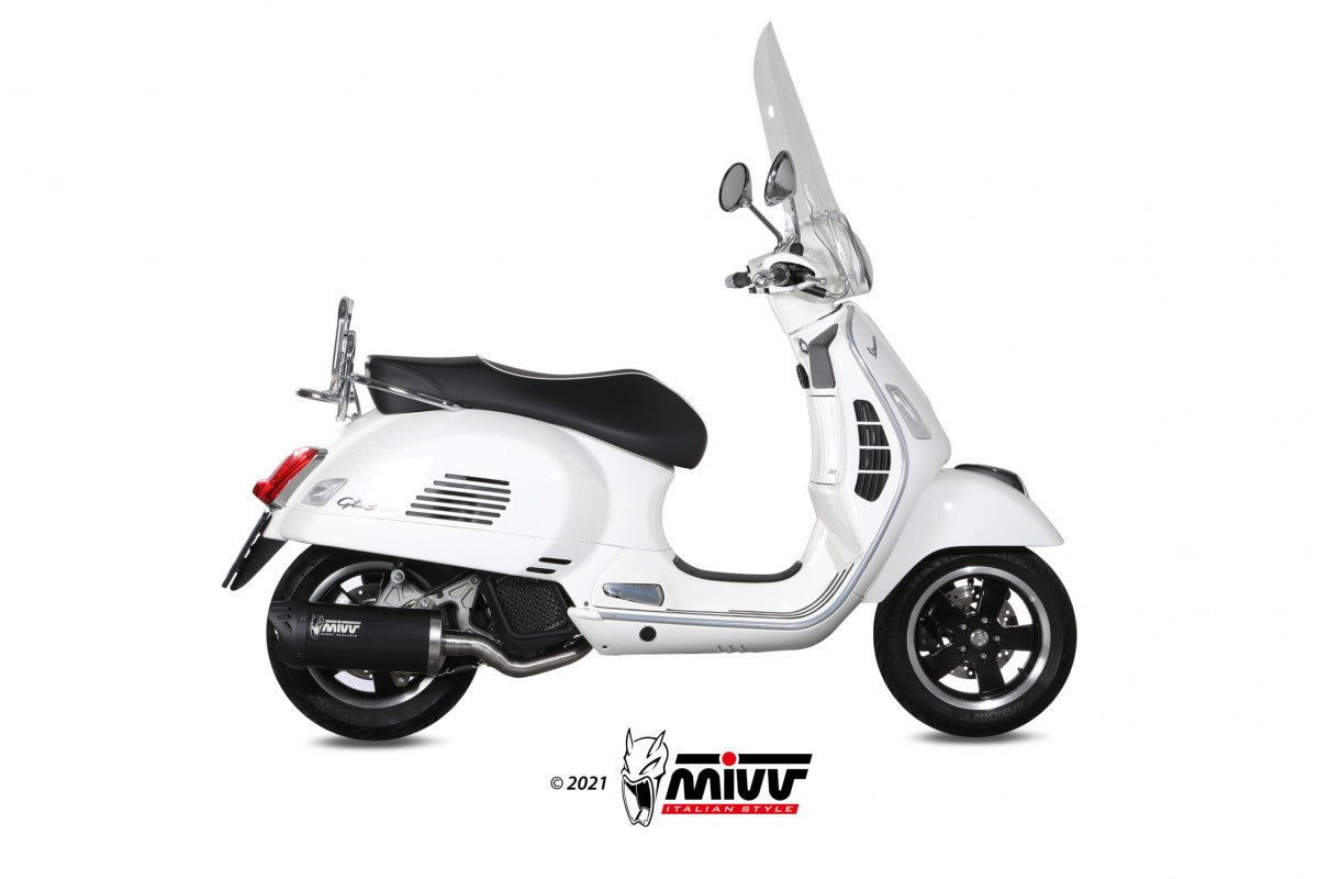 MIVV Vespa GTS 125 17-18 Kompl 1x1 mover steel black