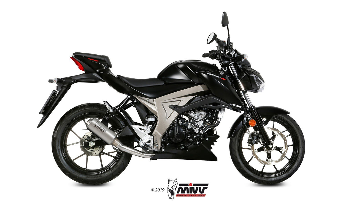 Eksosanlegg Mivv gsx-s/r 125 (17-20) Kompl 1x1 MK3 inox
