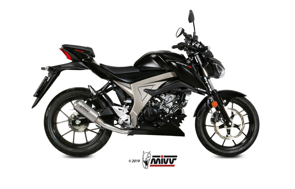 Eksosanlegg Mivv gsx-s/r 125 (17-20) Kompl 1x1 MK3 inox