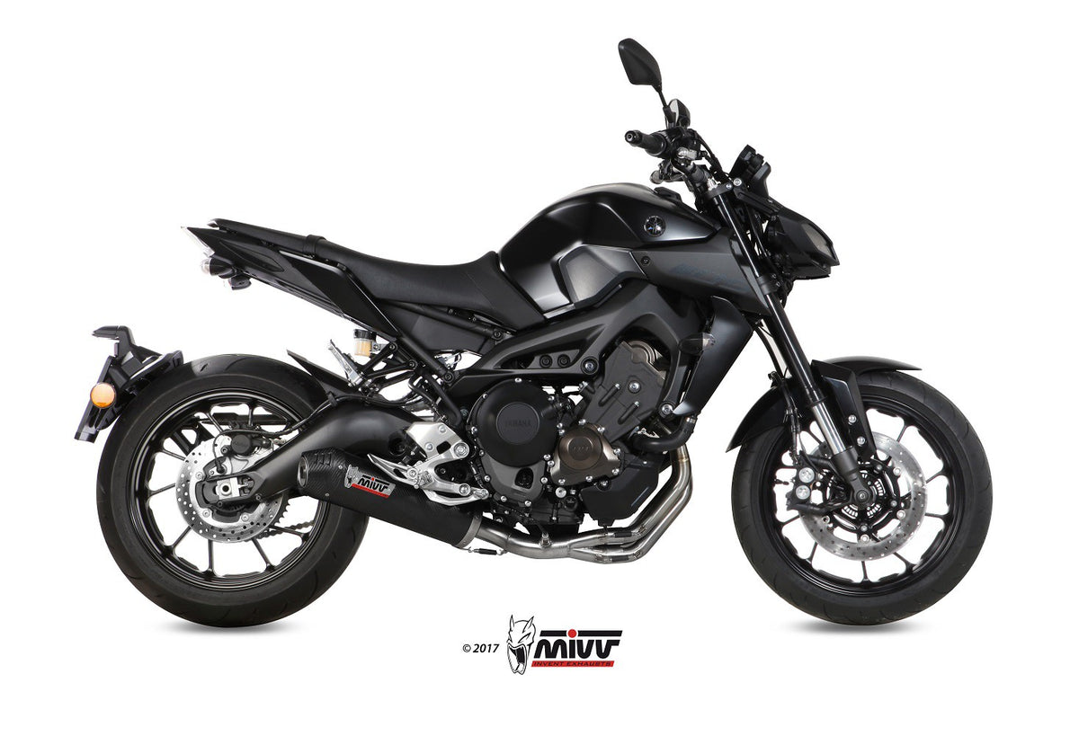 MIVV Yamaha MT-09 (14-20) Kompl 3x1 oval carbon (C)
