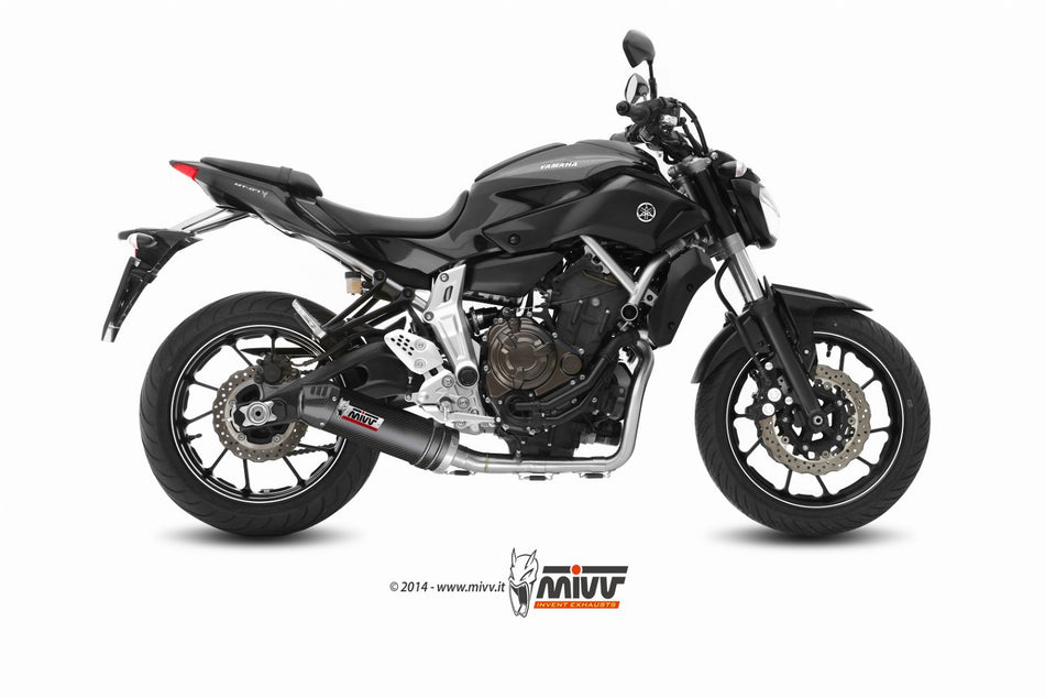 MIVV Yamaha MT-07 (14-) Kompl 2x1 oval carbon (C)