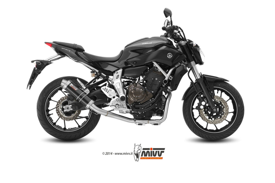 MIVV Yamaha MT-07 (14-24) Kompl 2x1 GP steel black High