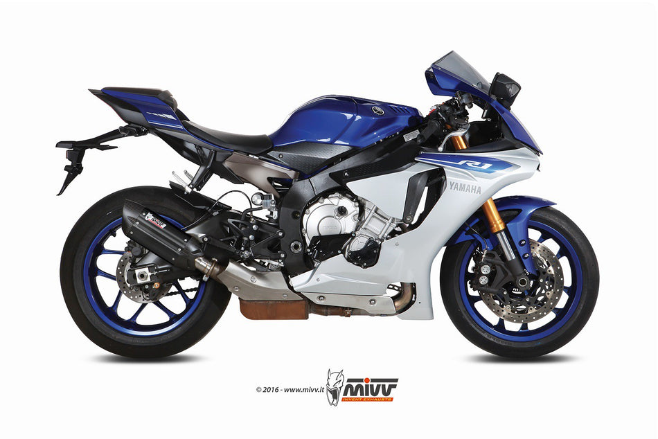 Slip-on Mivv yamaha YZF 1000 R1 (15-) suono steel black (C)