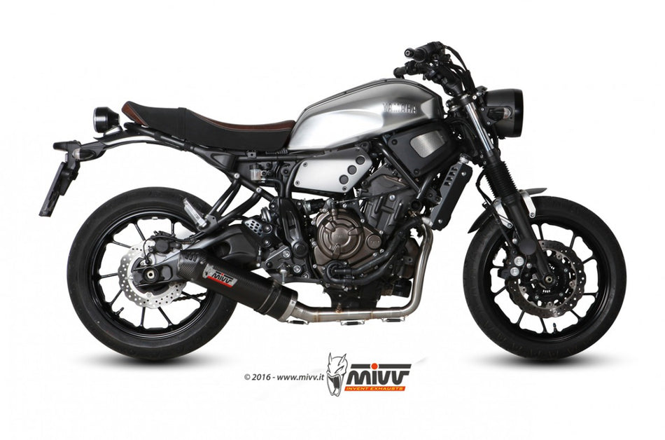MIVV Yamaha XSR 700 (16-20) Kompl 2/1 oval carbon