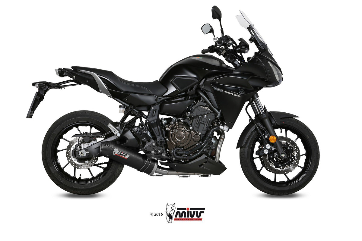 MIVV Eksosanlegg yamaha tracer 700/GT/7 16- Kompl. 2x1 oval carbon
