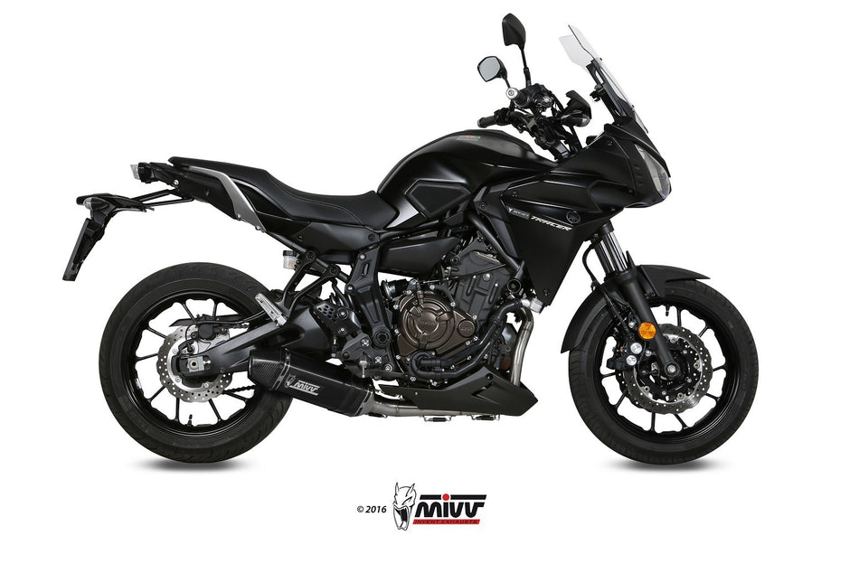 MIVV Eksosanlegg yamaha tracer 700/GT/7 16- Kompl. 2x1 speed edge steel black
