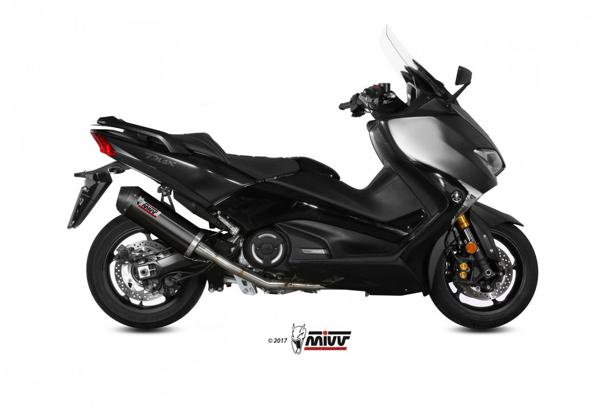 MIVV Yamaha t-max 530/560 17-21 Kompl 2/1 oval steel black