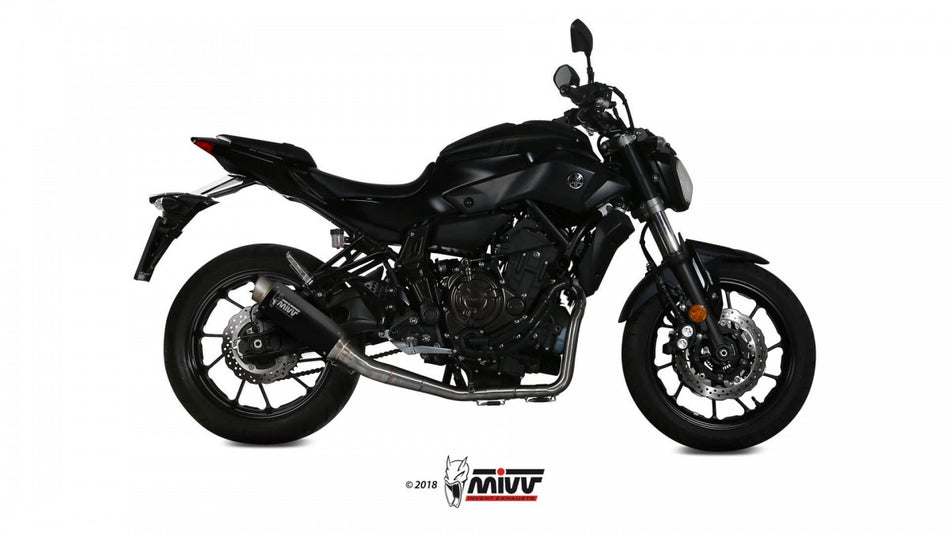 MIVV Yamaha MT-07 21-24 Kompl 2x1 GP PRO steel black High