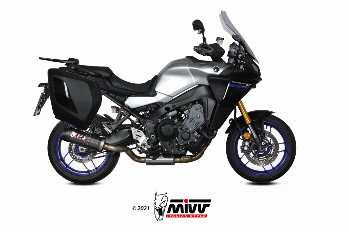 Eksosanlegg Mivv Yamaha Tracer 9/GT 21-24 Kompl 3x1 Oval Carbon