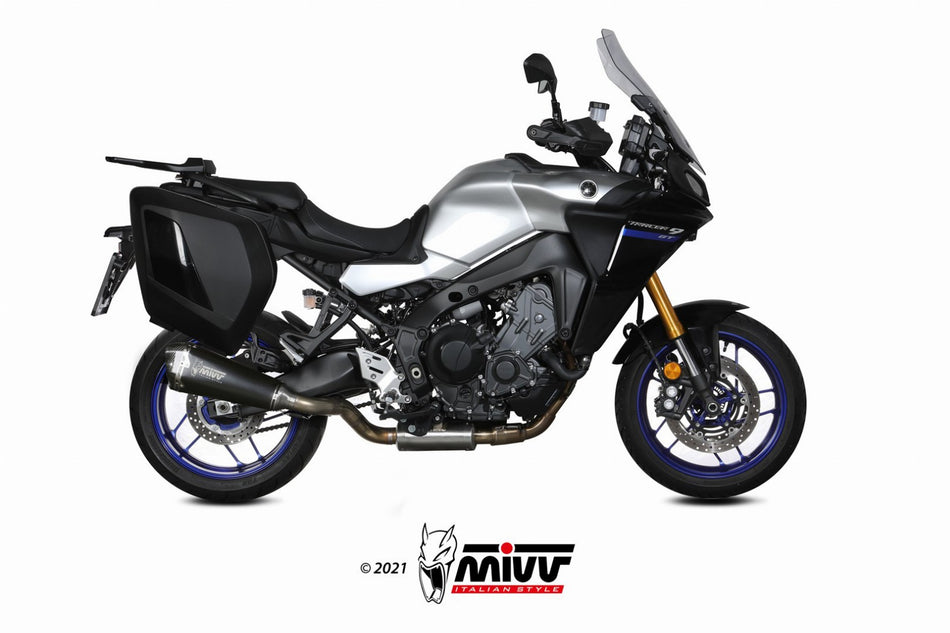 Eksosanlegg Mivv Yamaha Tracer 9/GT 21-24 Kompl 3x1 Delta Race Steel Black