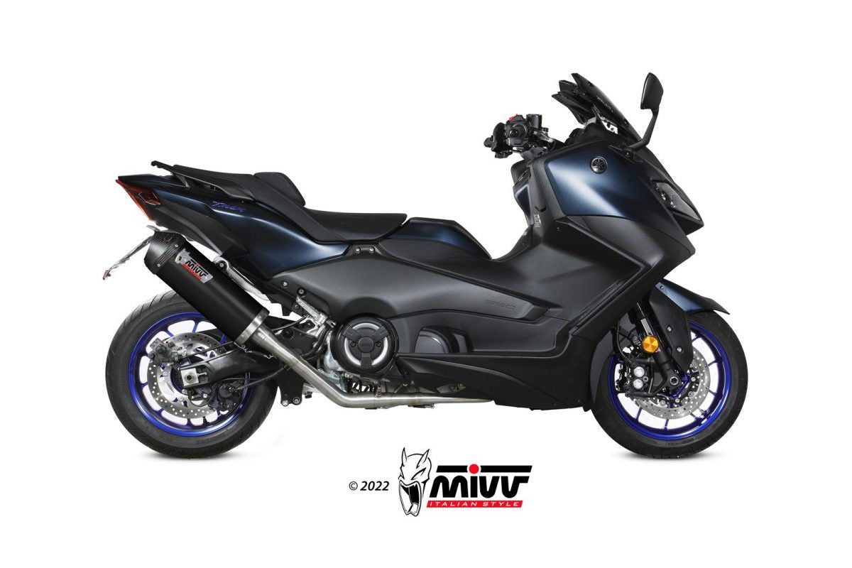 MIVV Yamaha t-max 560 22- Kompl 2/1 oval steel black