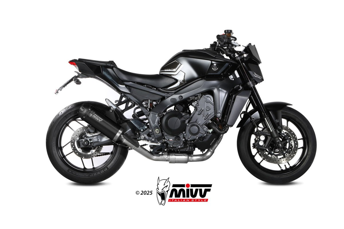 MIVV Yamaha MT-09/SP/R9 24- kompl 3x1 AK-1 steel black