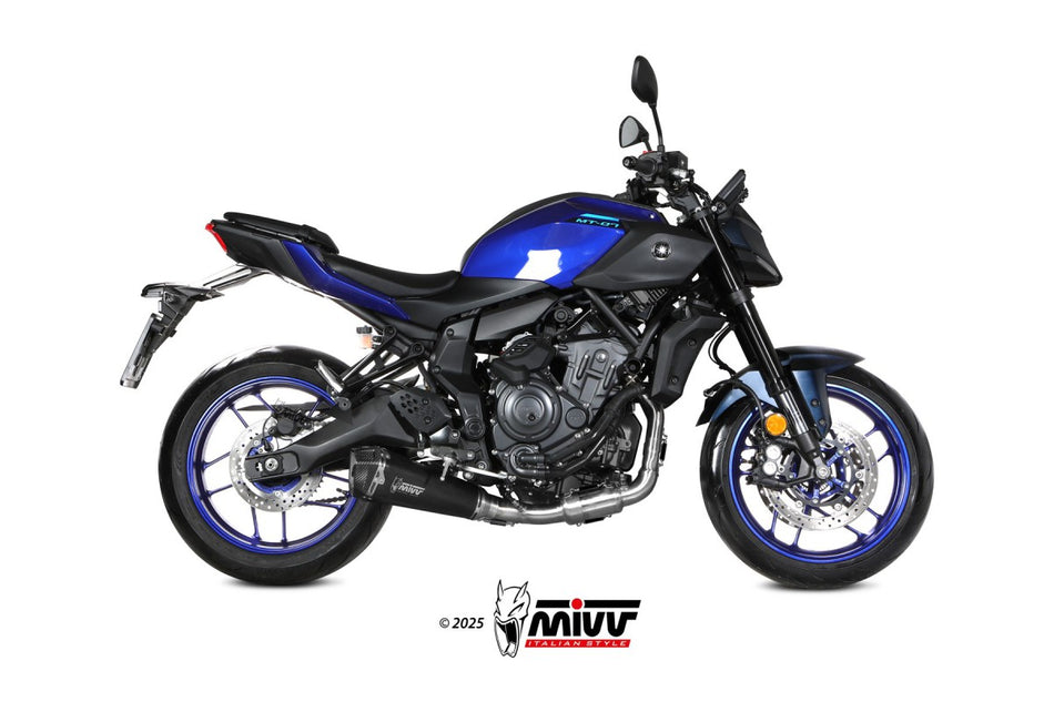 MIVV Yamaha MT-07 25- Kompl 2x1 delta race steel black