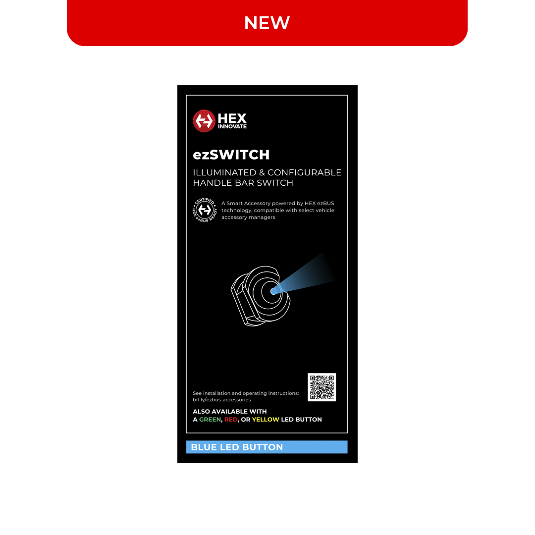 HEX Innovate HEX ezSWITCH sett med blått LED lys