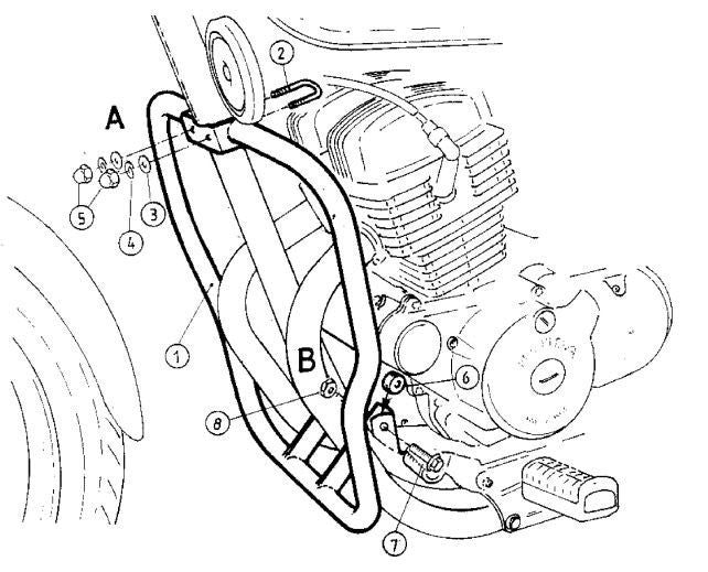Hepco & Becker CA125 rebel motorbøyle Crom