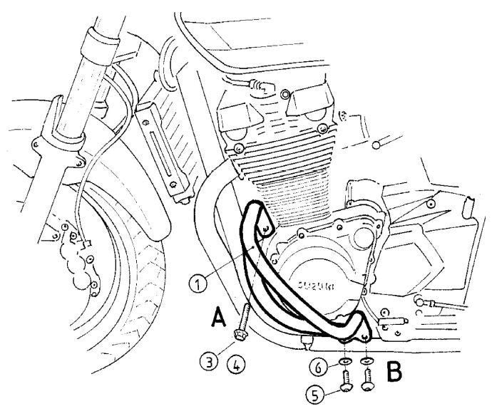 Hepco & Becker GSX1400 motorvernbøyle CHR
