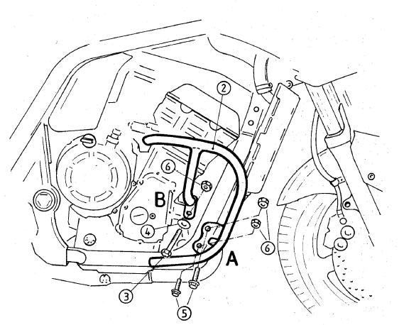 Hepco & Becker FZS1000 fazer -05 motorbøyler sort