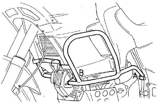 Hepco & Becker Motorbøyle sort CAG eleph 750/900