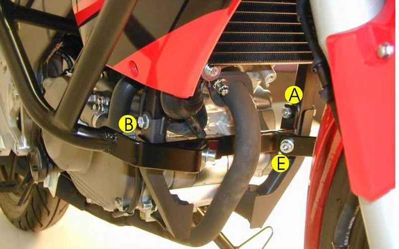Hepco & Becker CBR125 04- motorbøyle sort