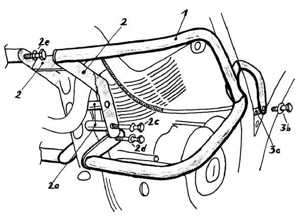 Hepco & Becker MOTOR7TANKBØYLE XT600 TEN -89