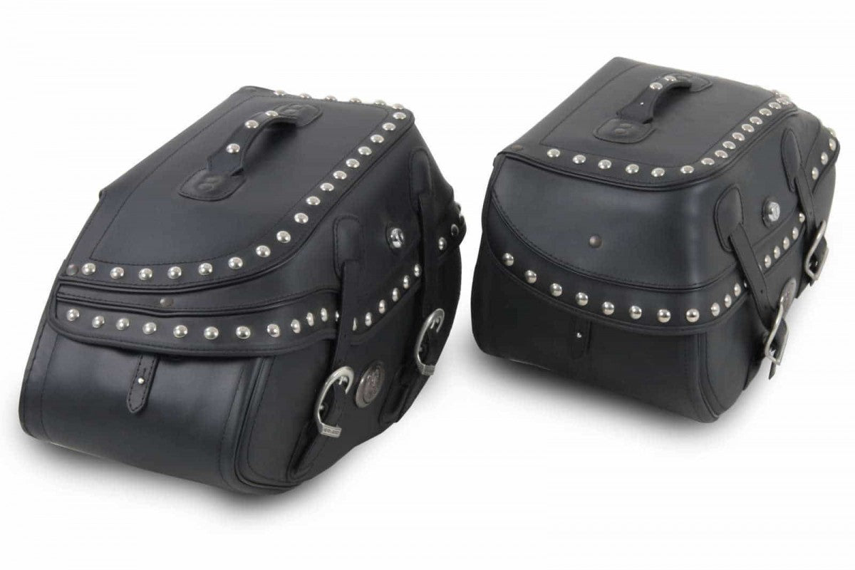 Hepco & Becker Veskesett 2x27 liter buffalo BIG custom leather BAG SET HB