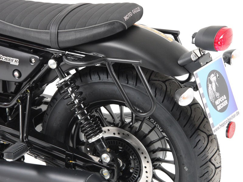 Hepco & Becker Lær Veskeholder Sort MotoGuzzi V9 Bobber 16-