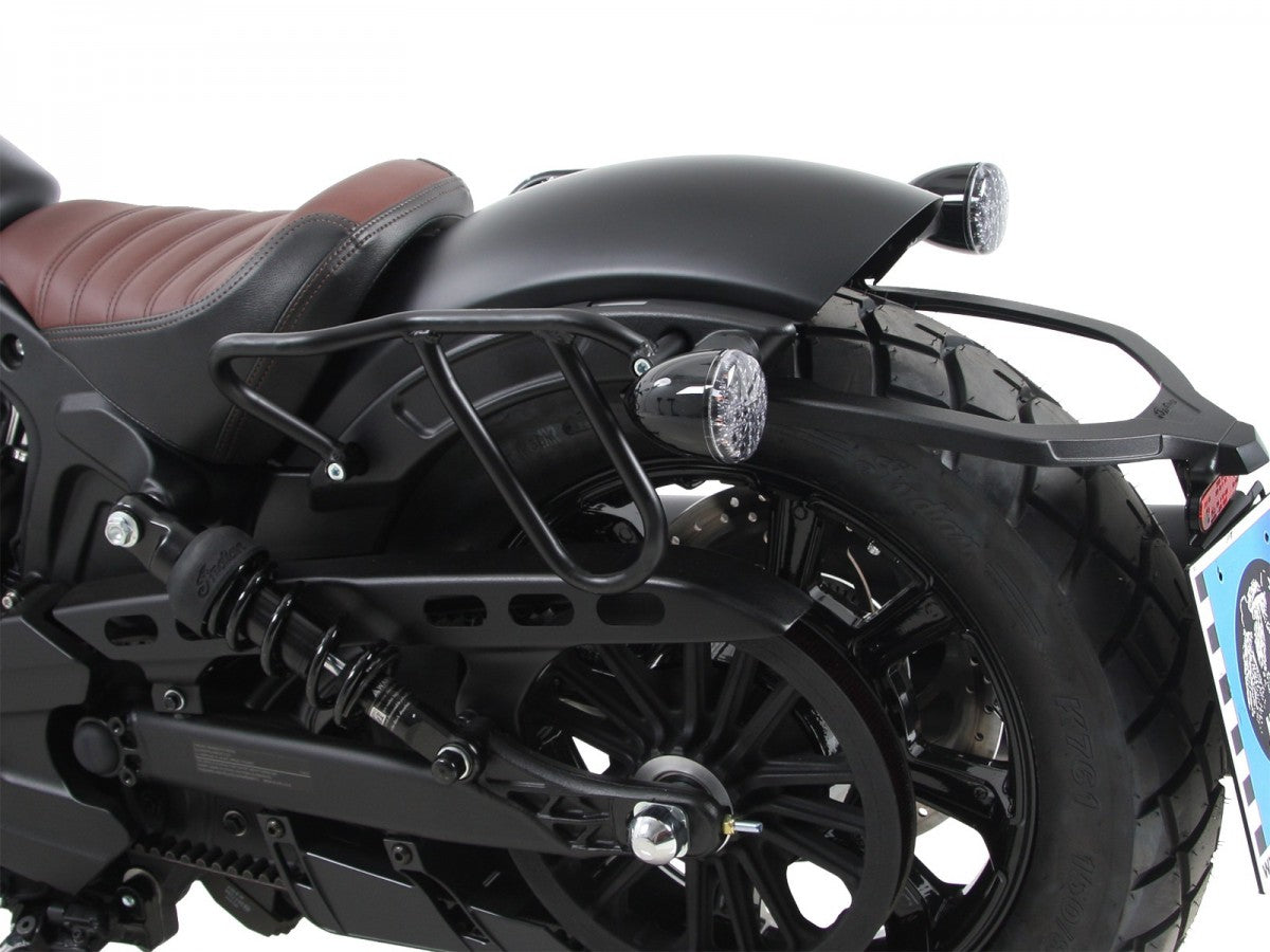 Hepco & Becker Lær Veskeholder Sort Indian Scout Bobber 18-