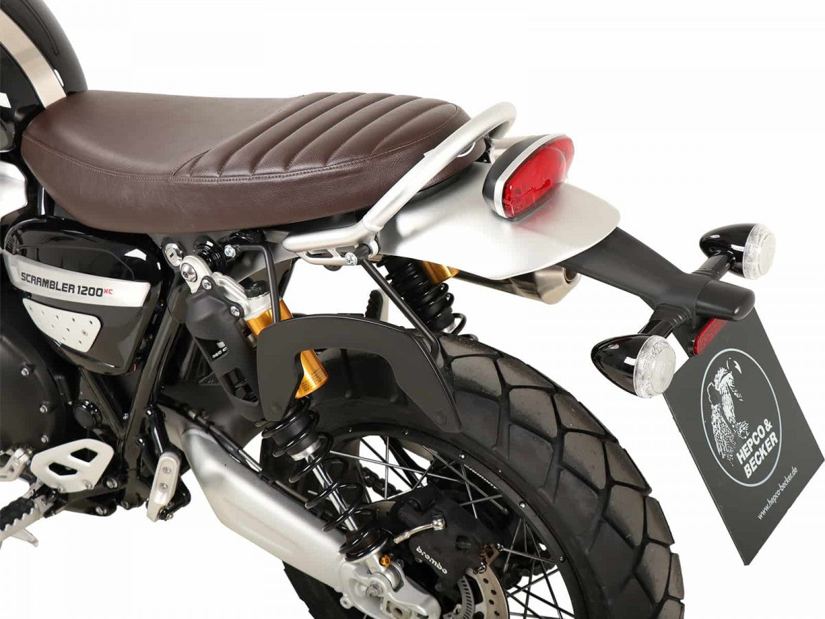Hepco & Becker Triumph Scrambler 1200 XE 19- c-bow Venstre sideveskebærer Sort