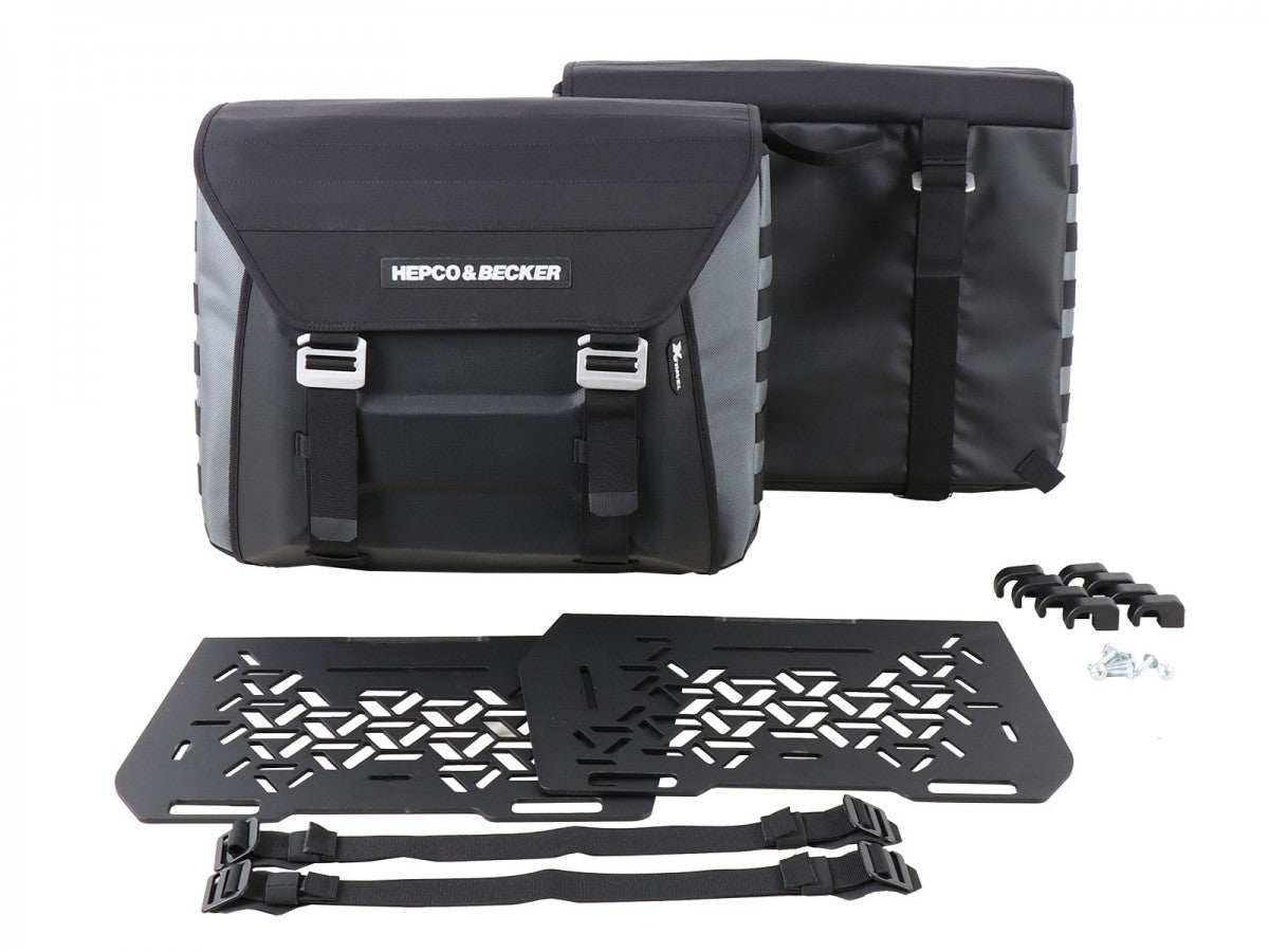 Hepco & Becker Softbags xtravel 2x35L for Sideveskebærer m/uni. plate