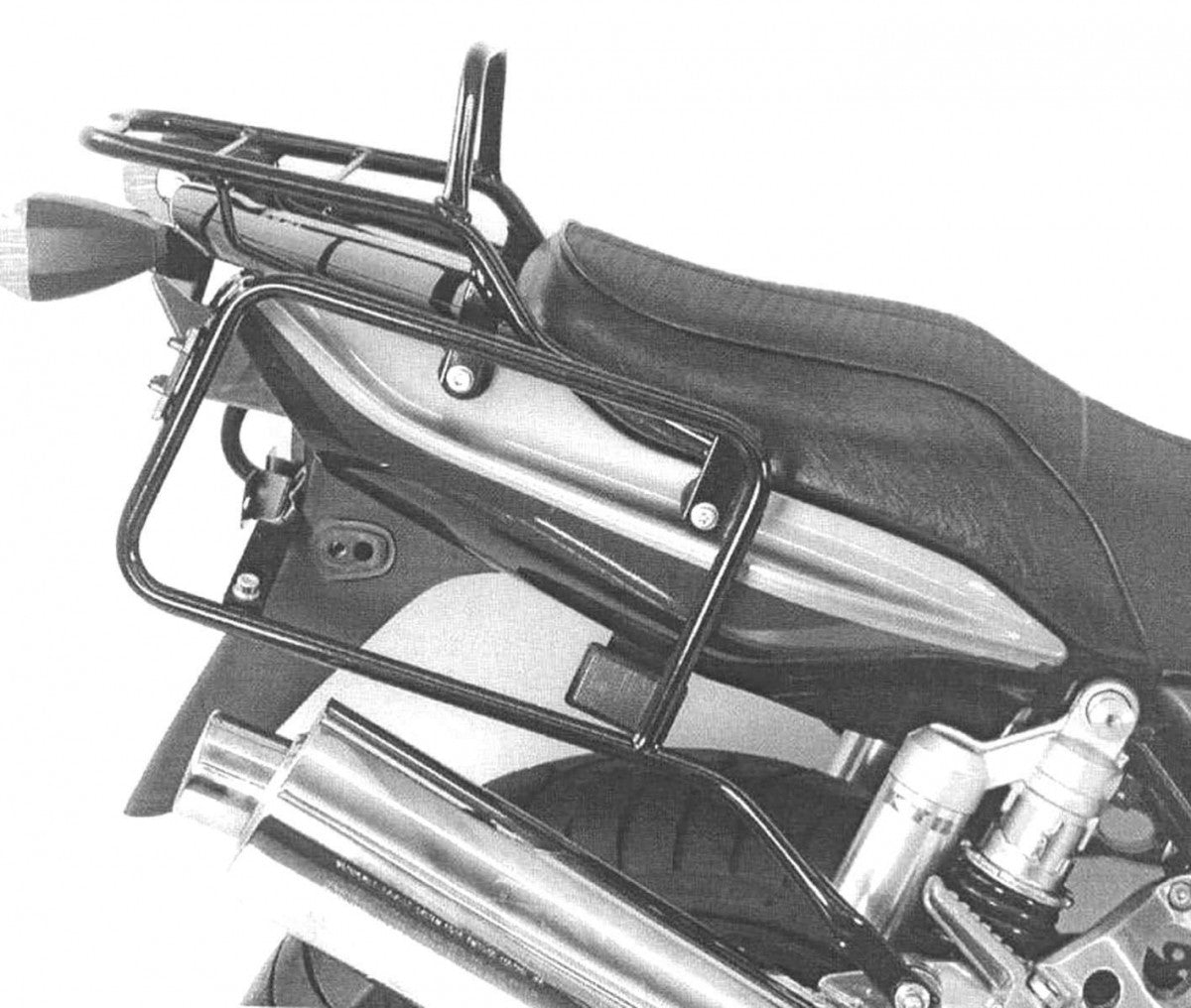 Hepco & Becker ZRX1100 sideveske bærer sort HB