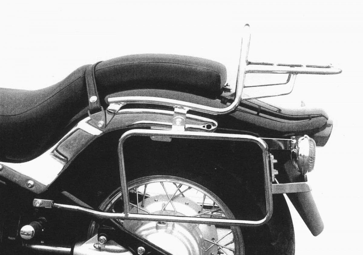 Hepco & Becker XVS650 drag star sideveske bærer crom HB