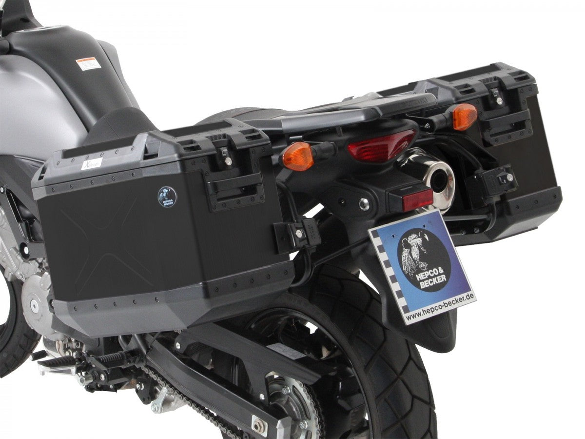 Hepco & Becker DL650 V-Strom 12-16 Sideveskebærer Cutout m/Xplorer sidevesker