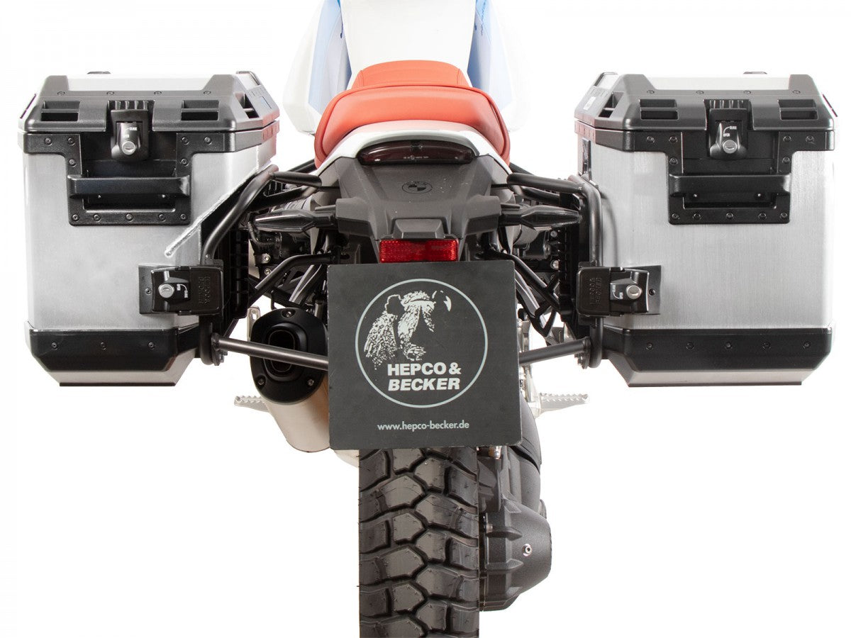 Hepco & Becker BMW R 12 G/S 25- Sideveskebærer Cutout m/Xplorer Alu sidevesker