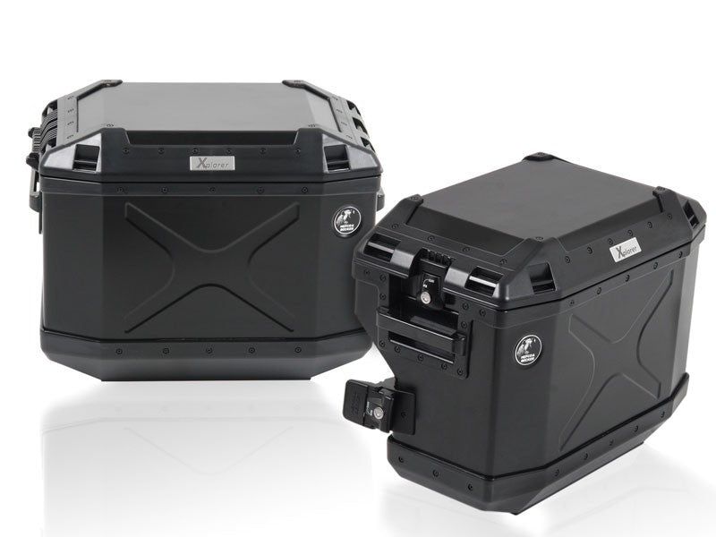 Hepco & Becker R 1200 GS 13- Sideveskebærer Cutout m/Xplorer vesker Black
