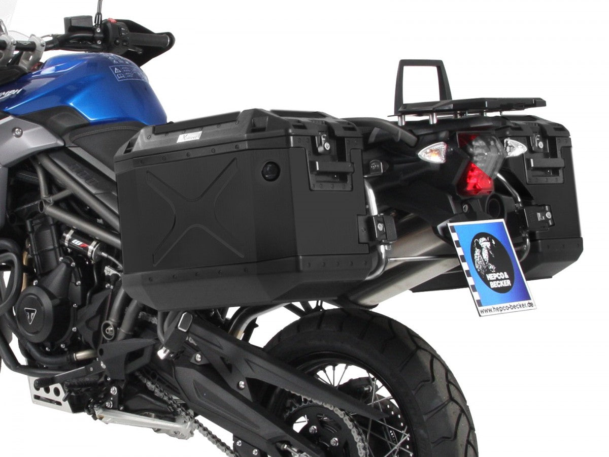 Hepco & Becker Triumph tiger 800 xc/xca/xcx 15- Sideveskebærer Cutout m/Xplorer